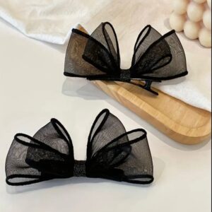 Siyah fiyonk kıskaç toka