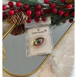 Taş detaylı göz broş